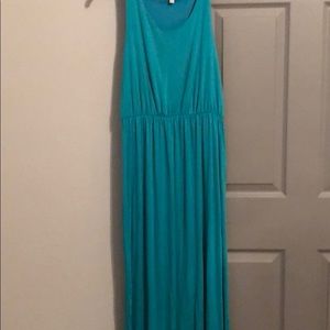 Turquoise maxi dress